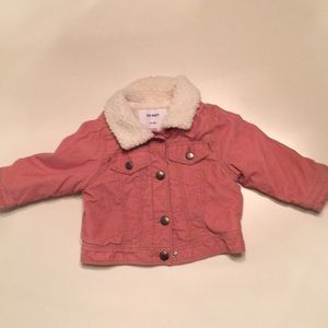 Adorable and Cozy Pink Corduroy Jacket